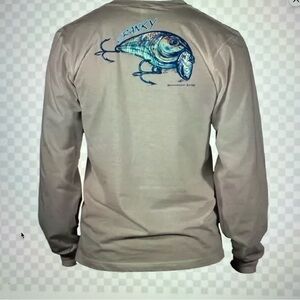 Southern Lure Cranky Long Sleeve Shirt‎ with Fish Graphic